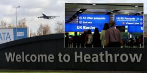 More than 100 flights cancelled at Heathrow as Britons warned of travel chaos due to strong winds