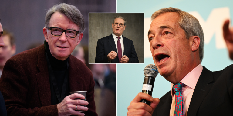 Starmer faces Farage revolt as Labour split on Mandelson working with Reform UK to woo Trump