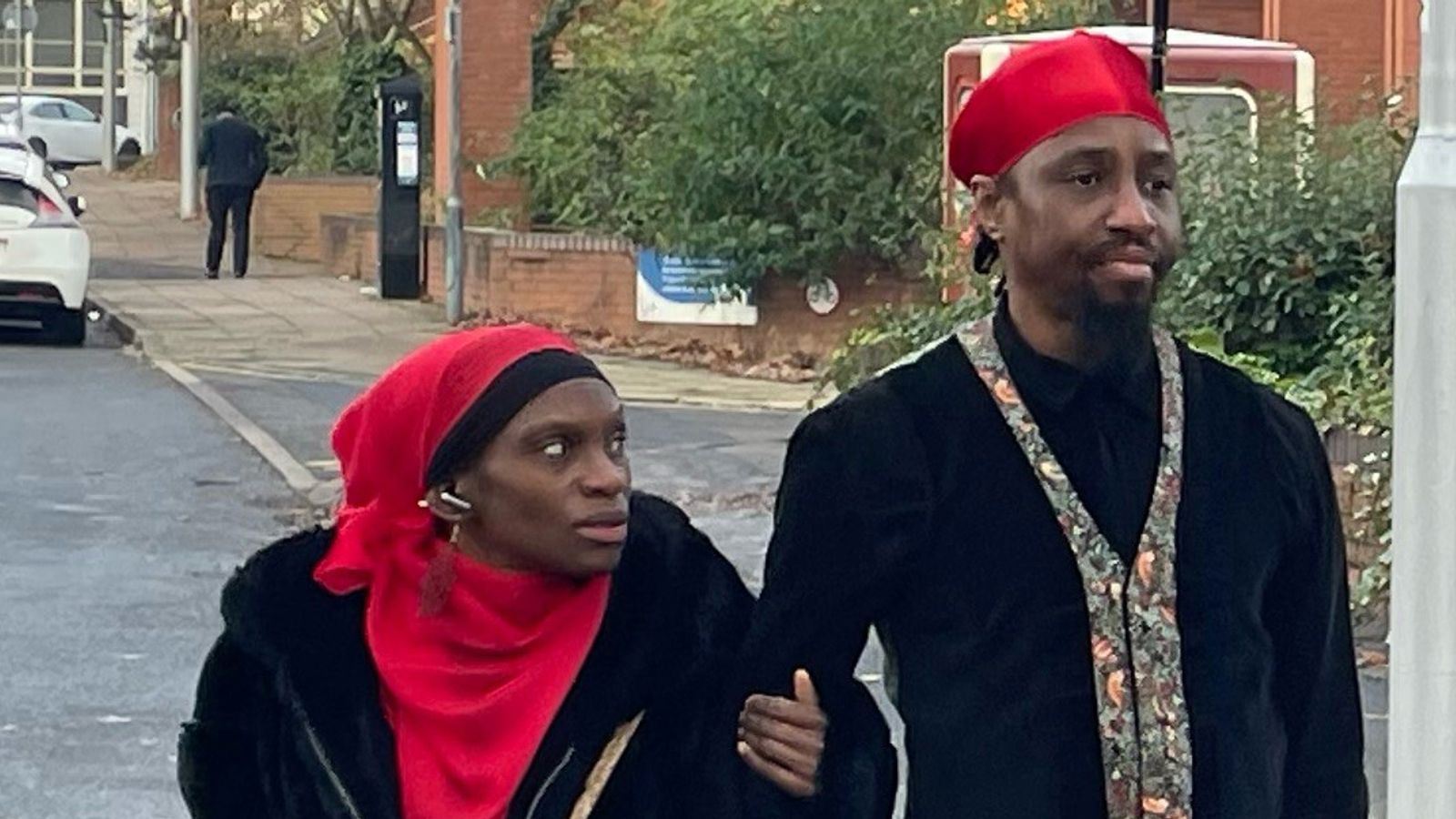 Naiyahmi and Tai Yasharahyalah arriving at court on 28 November. Pic: PA