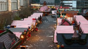 The aftermath of the Christmas market attack. Pic: Reuters