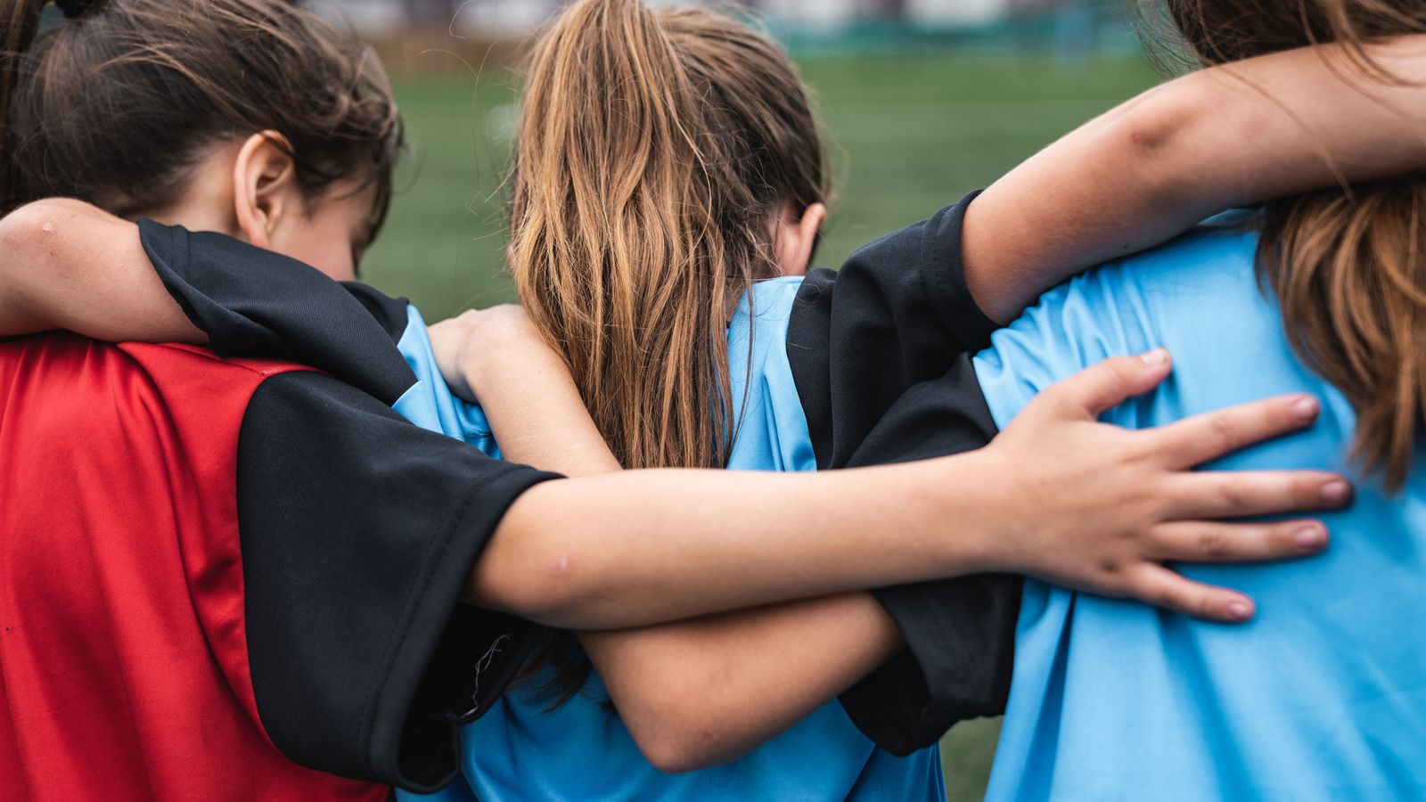 Girls play football. Pic: iStock