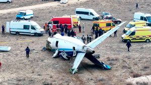 Azerbaijan Airlines plane was damaged over Russia ‘due to shooting from the ground’, says president | World News