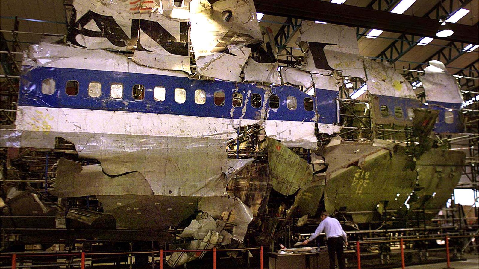 The wreckage of Pan Am flight 103. Pic: Reuters