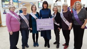 Rachel Reeves posed with Waspi women in support of their campaign for compensation in 2020. Pic: Waspi/Facebook