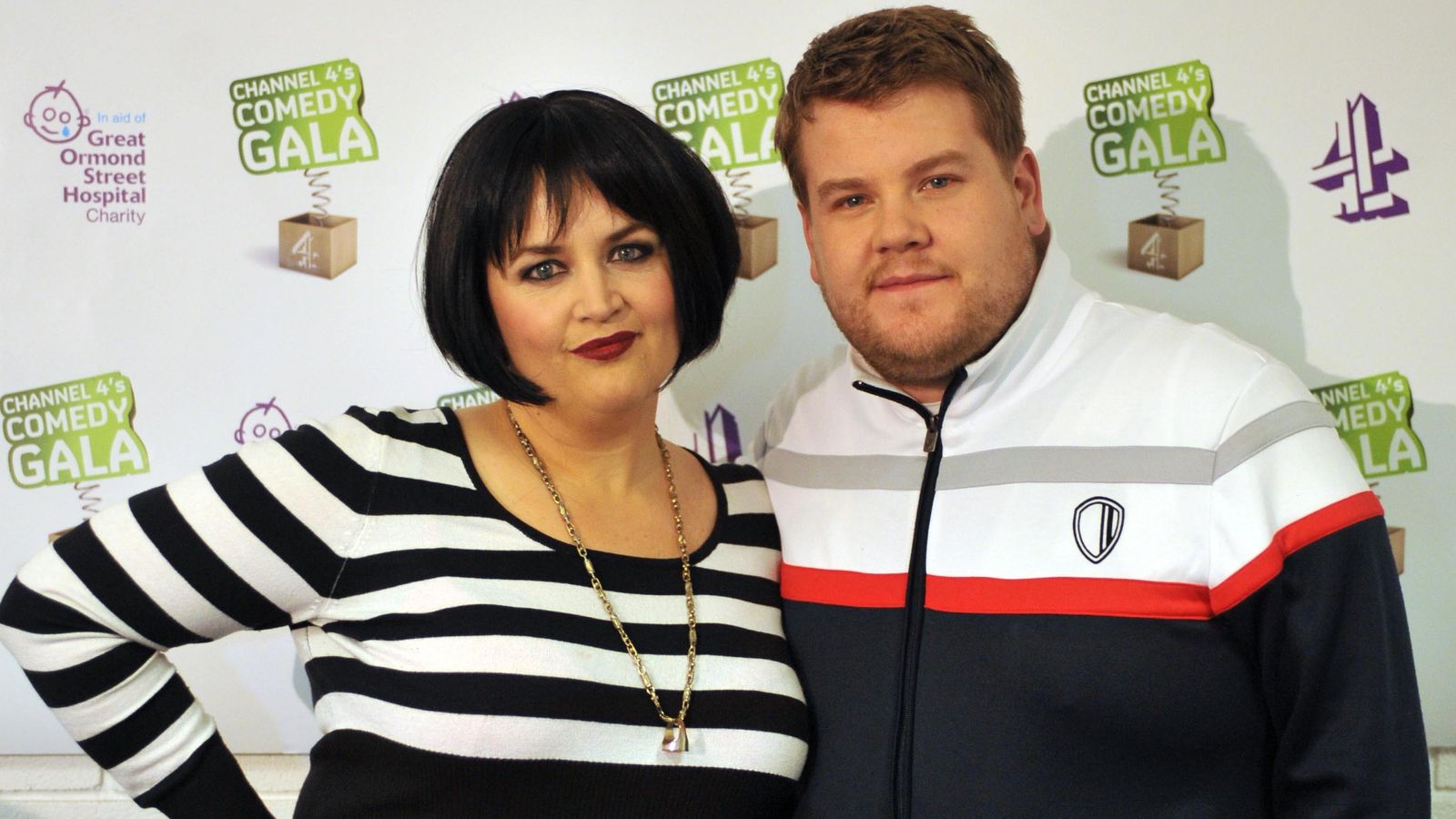 Ruth Jones and James Corden as Gavin & Stacey's Nessa and Smithy in 2010. Pic: PA