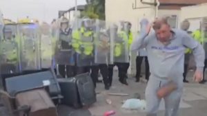 Man hit with a brick during Southport riot