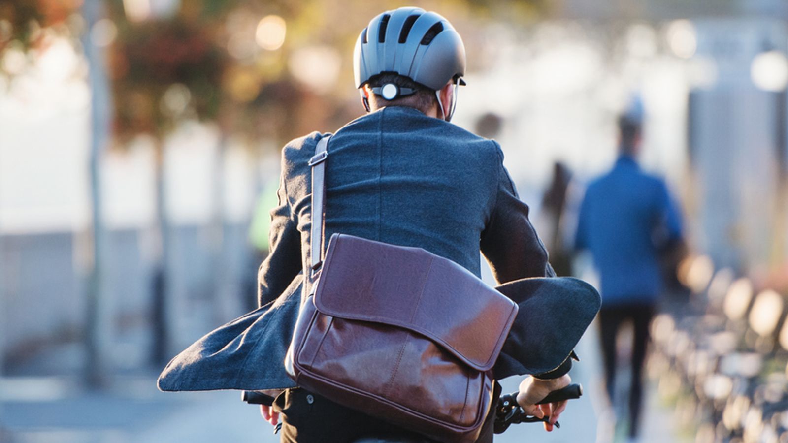 A man cycles home from work. Pic: iStock