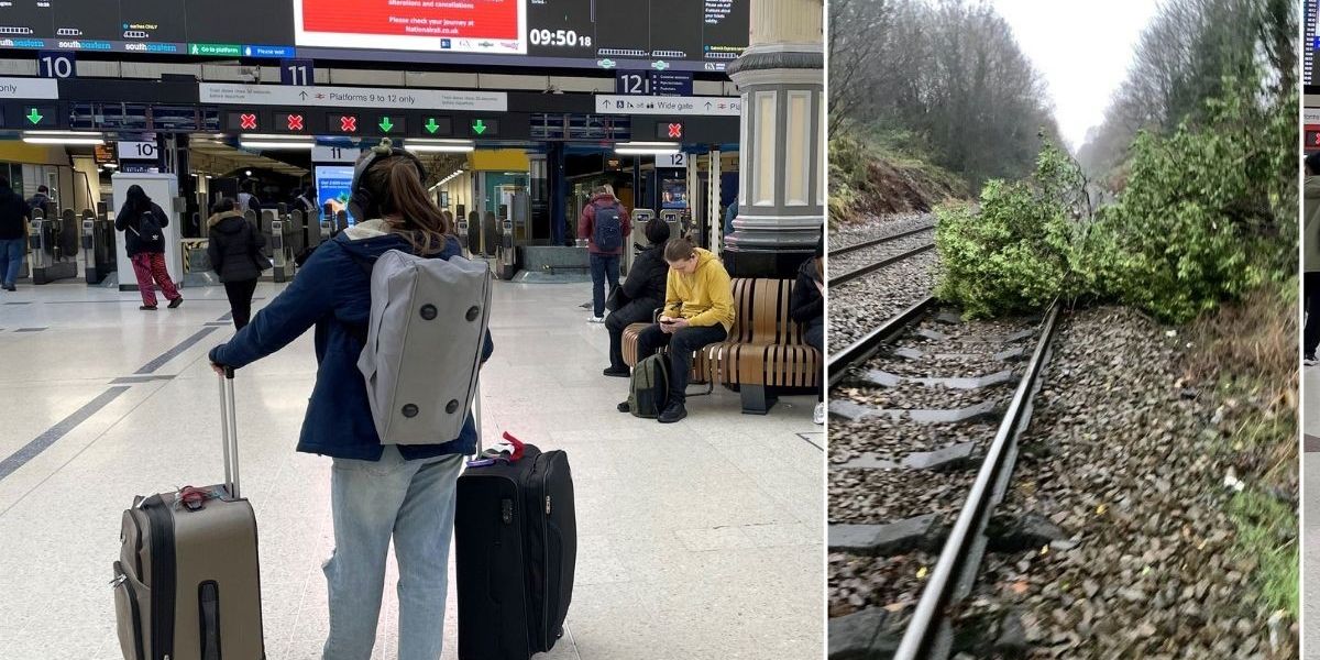 Storm Darragh sparks mass train cancellations as thousands impacted by travel chaos