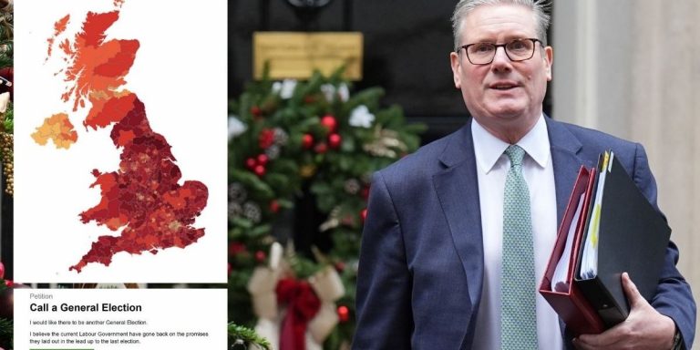 Starmer handed horrifying early Christmas present as petition demanding ‘immediate’ General Election FINALLY exceeds 3 million signatures