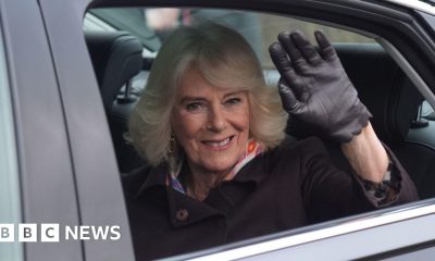 Queen Camilla praises hospices during visit to Swindon