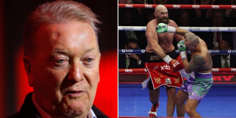 Frank Warren lashes out after Tyson Fury accused of breaking rules against Oleksandr Usyk