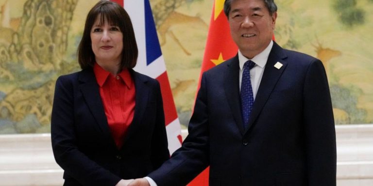 Britain’s ‘working people’ to get £600m boost in landmark China deal, Rachel Reeves claims