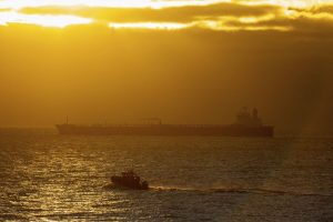 Stricken Oil Tanker Towed to Safety Off German Island of Ruegen