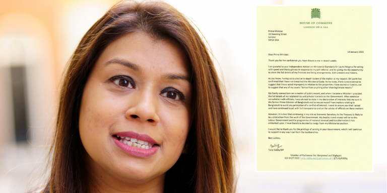 Tulip Siddiq QUITS amid corruption allegations despite claiming ‘there is no evidence to suggest’ she acted improperly