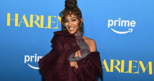 Meagan Good Adds Sultry Twist to Winter Dressing With Bold Cutout & Slit