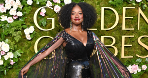 Viola Davis Normalized Outfit Repeating With Gucci Dress at Golden Globes 2025