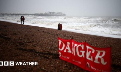 Storm Éowyn: Amber weather warning issued for UK amid threat of 90mph winds