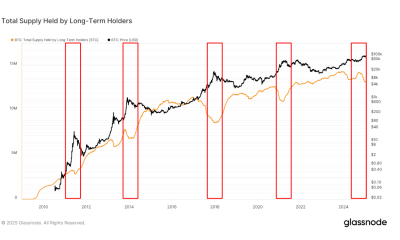 BTC: Long Term Holder Supply (Glassnode)