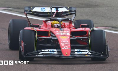 Lewis Hamilton drives Ferrari Formula 1 car for first time