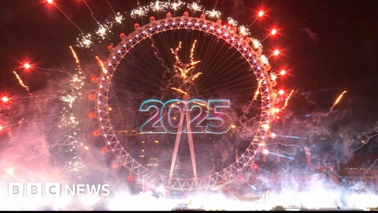 Watch: London welcomes 2025 with huge fireworks display