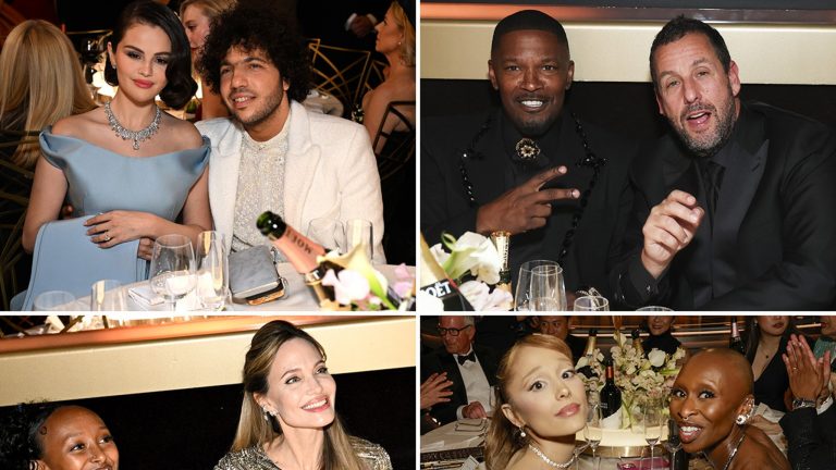 Celebs Rub Elbows Behind the Scenes at 2025 Golden Globes