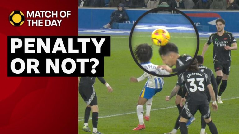 Match of the Day: Was Brighton penalty v Arsenal harsh?