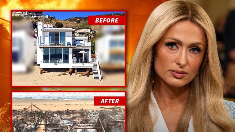 Paris Hilton Returns to Burned Malibu House, Shows Stunning Tour of Ruins