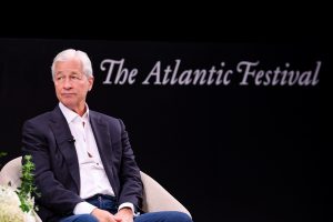 Jamie Dimon speaks on stage during "The State of the Global Economy" panel for The Atlantic Festival 2024 on September 20, 2024 in Washington, DC. (Tasos Katopodis/Getty Images)