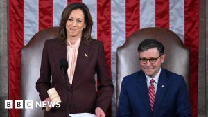 Watch moment Kamala Harris certifies US election result