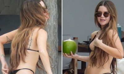 Maren Morris Shows Off Physique, Sips Coconut in Itty-Bitty Bikini