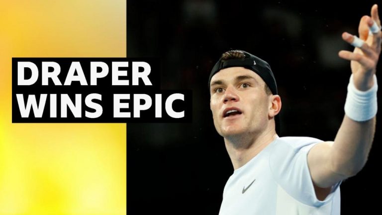 Draper hits stunning forehand to beat Kokkinakis in five-set thriller