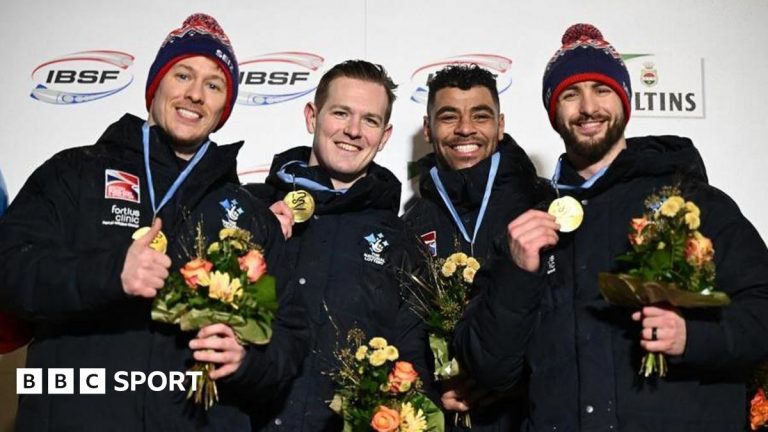 Bobsleigh World Cup: Great Britain win gold in four-man event