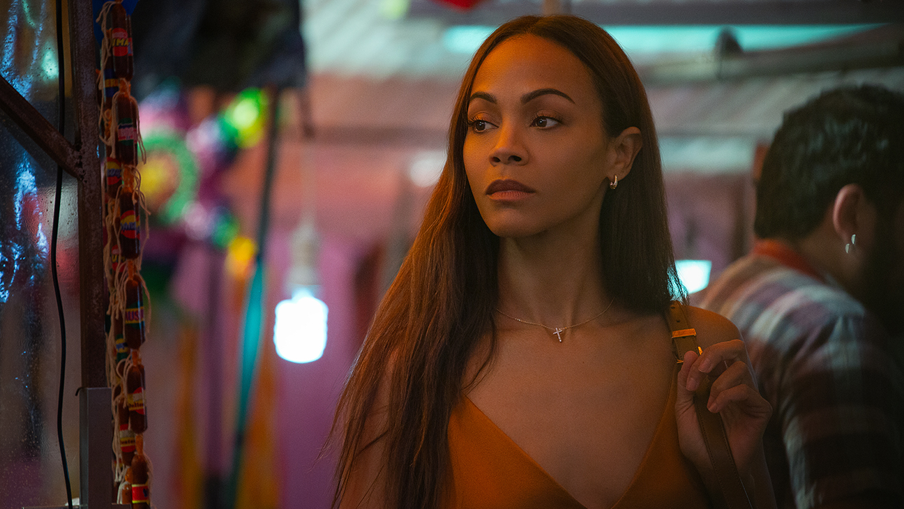 Zoe Saldana as Rita Moro Castro in Emilia Pérez.