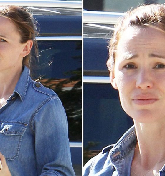 Jennifer Garner Appears Emotional Visiting Ruins of Burned Down Church