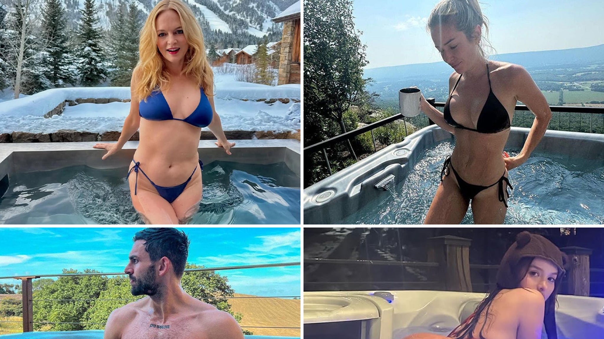 Sexy Stars Soakin' In Hot Tubs