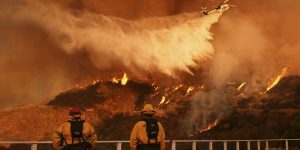 Firefighters battle spreading wildfires before winds threaten UCLA, Getty