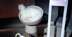 LG’s AeroCatTower is an air purifying cat tree