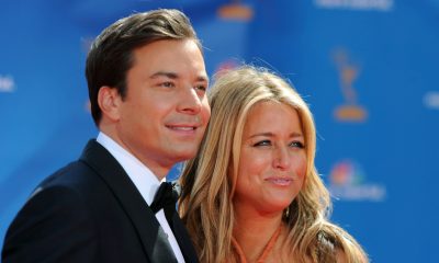 Jimmy Fallon and producer Nancy Juvonen arrive at the 62nd Annual Primetime Emmy Awards held at the Nokia Theatre L.A. Live on August 29, 2010 in Los Angeles, California.