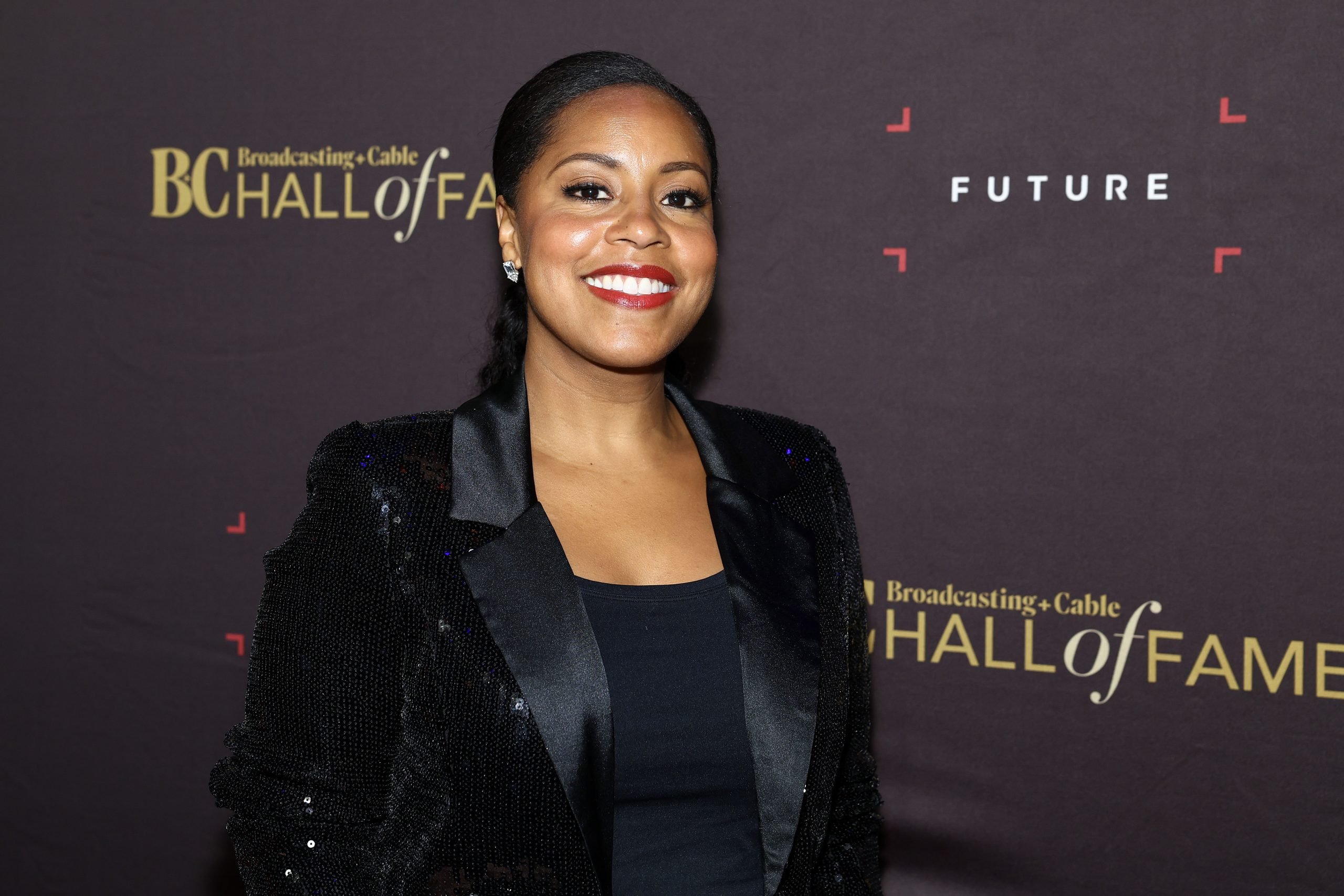 Sheinelle Jones attends the 2023 Broadcasting + Cable Hall Of Fame Gala at The Ziegfeld Ballroom on May 03, 2023 in New York City.