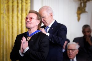 Denzel Washington Gives POTUS A Hug, Hillary Clinton Gets A Standing Ovation And Bono Delivers A Quip