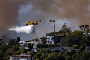 A drone punched a hole into an LA firefighting plane