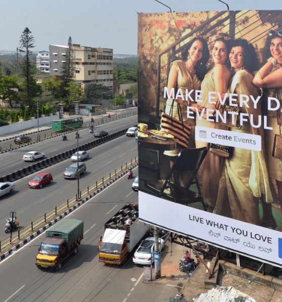 Facebook billboard in India