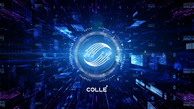 Colle AI iOS app showcasing NFT tools and multichain blockchain support on a smartphone screen.