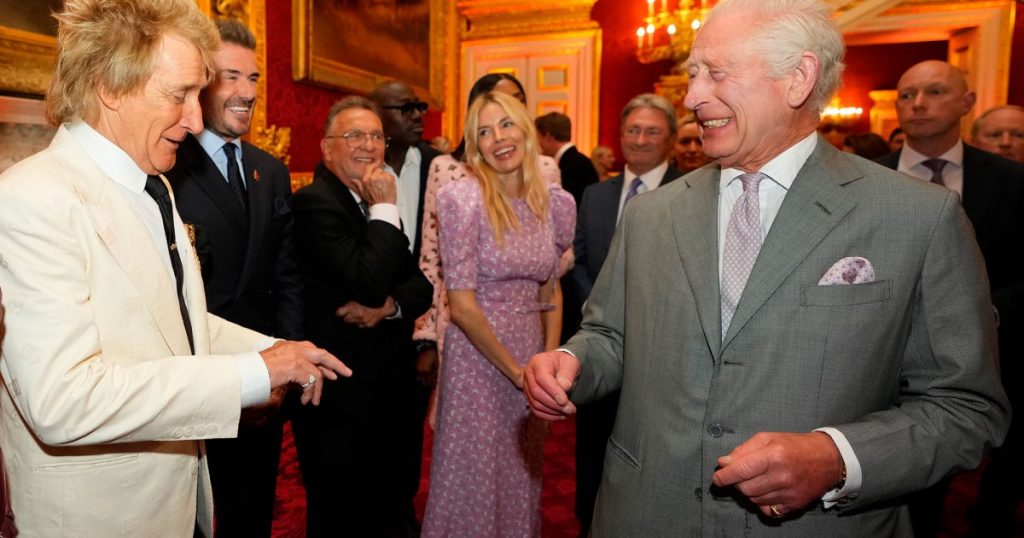 King Charles and Rod Stewart Share Playful Moment With Pruning Shears