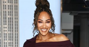 Meagan Good Turns Winter Dressing on Its Head With This Slit Dress