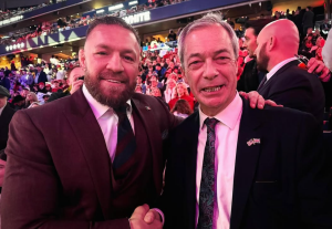 Farage condemned for sharing picture with Conor McGregor on social media