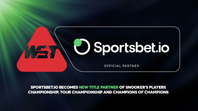 Sportsbet.io Becomes New Title Partner of Snooker’s Players Championship, Tour Championship and Champion of Champions