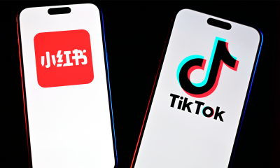 RedNote and TikTok logos