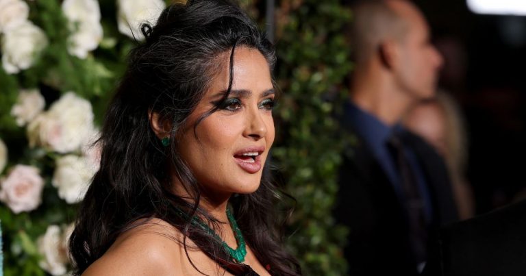 Salma Hayek Embraces Her Grays at Golden Globe Awards 2025