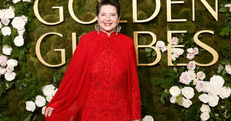 Isabella Rossellini Goes Full Glam For Iconic Golden Globes 2025 Appearance